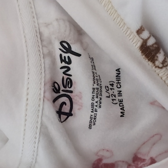 Disney Christmas Winnie the Pooh Plush Pajama Set Size Large - Picture 2 of 6